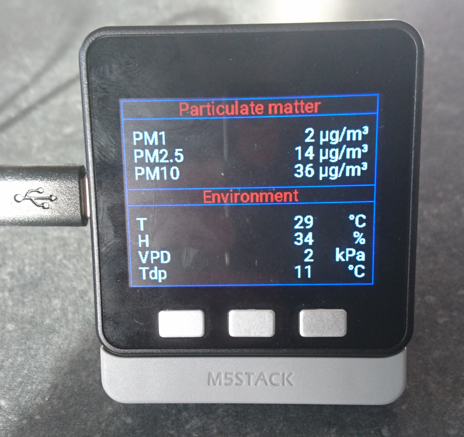 M5Stack PM2.5空气质量套件ESPHome配置
