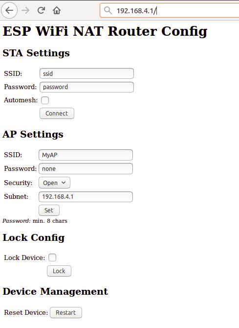 ESP WiFi 中继器