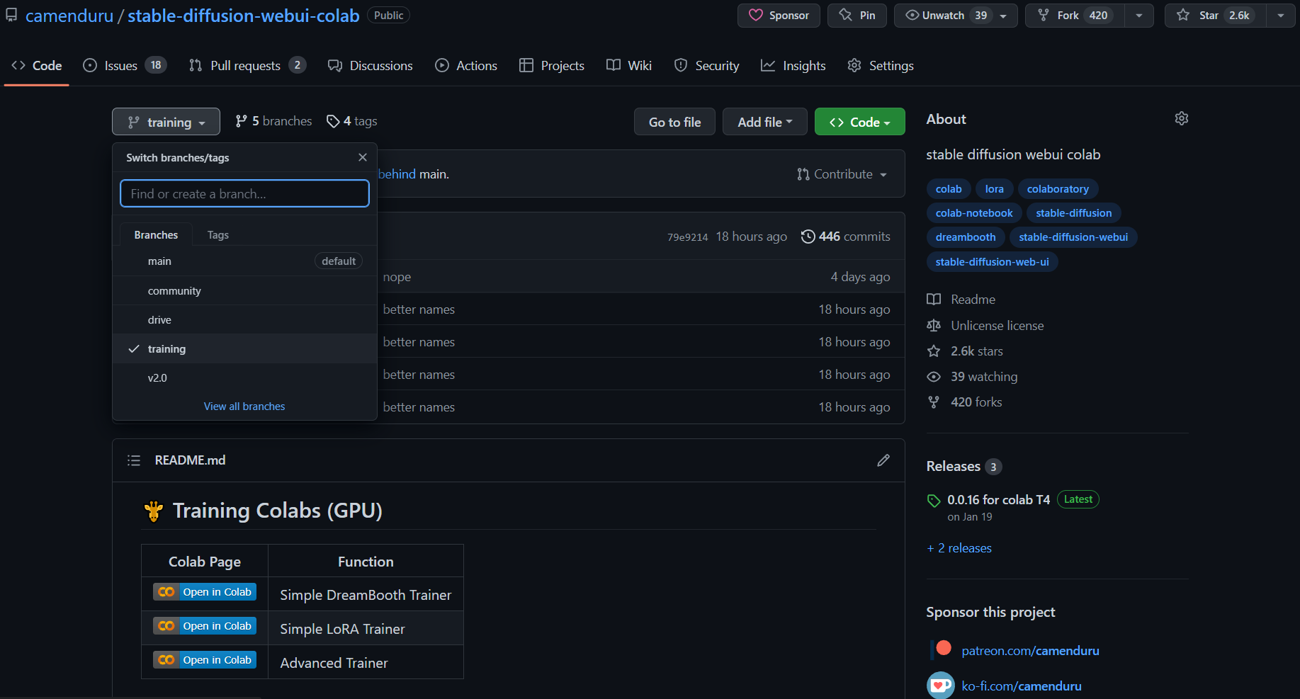 Stable Diffusion WebUI Colab